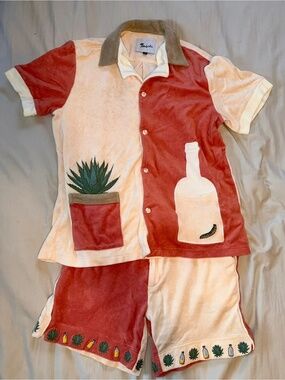 Tombolo Gusanito Cabana Shirt and Shorts Set Size M